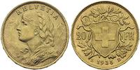 20 franków 1935, VRENELI, złoto "900", 6.45 g