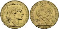 20 franków 1907, Paryż, złoto "900", 6.42 g