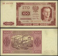 100 złotych 1.07.1948, seria KR, numeracja 40979