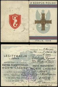 Polska, Krzyż Pamiątkowy Monte Cassino z legitymacją, od 1944
