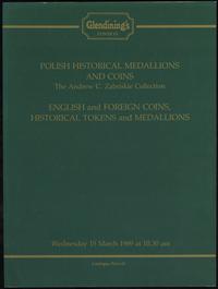 literatura numizmatyczna, Glendining’s, Polish Historical Medallions and Coins, The Andrew C. Zabris..