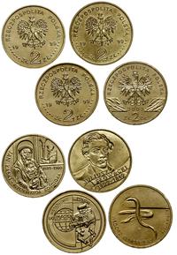 Polska, zestaw: 4 x 2 złote, 3 x 1999 i 1 x 2003