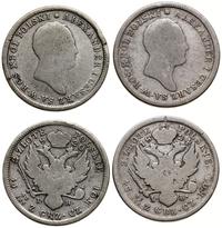 Polska, zestaw 2 x 2 złote, 1820 IB, 1824 IB