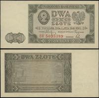 2 złote 1.07.1948, seria BR, numeracja 5095389, 