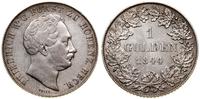 1 gulden 1844, Monachium, czyszczony, bardzo rza