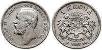 1 korona 1897, Sztokholm, srebro próby 800, mone