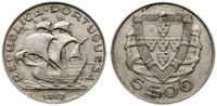 5 escudo 1947, Lizbona, srebro próby 650, KM 581