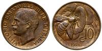 10 centesimi 1921, Rzym, miedź, KM 60