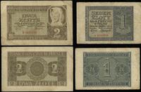 zestaw: 1 i 2 złote 1.03.1940, seria A (st. IV/V