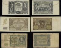 zestaw 3 banknotów 1.03.1940, w zestawie: 5 złot