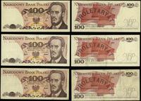 Polska, zestaw: 3 x 100 złotych, 2 x 17.05.1976, 1 x 1.06.1979