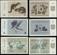 Litwa, zestaw 7 banknotów, 1991