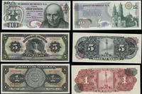 zestaw 7 meksykańskich banknotów, w zestawie: 5 