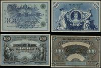 zestaw 3 banknotów niemieckich, 100 marek 1.01.1