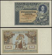 20 złotych 20.06.1931, seria DK, numeracja 63874