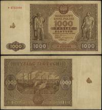 1.000 złotych 15.01.1946, seria P, numeracja 471