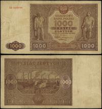 1.000 złotych 15.01.1946, seria AA, numeracja 09