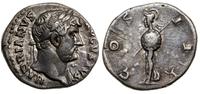 denar 125–127, Rzym, Aw: Głowa Hadriana w wieńcu