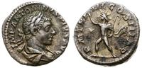 denar 220, Rzym, Aw: Głowa cesarza w wieńcu laur