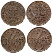 Polska, zestaw: 2 x 2 grosze, 1930 i 1931