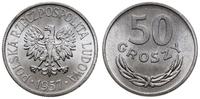 50 groszy 1957, Warszawa, aluminium, wyśmienicie