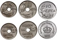 lot 3 monet, Paryż, 5 i 10 lepta 1912 oraz 10 le