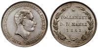 Niemcy, odbitka w srebrze złotej pięciotalarówki, 1842