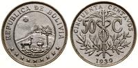 50 centavos 1939, miedzionikiel, delikatnie prze
