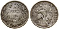 1 peso 1924, Santiago, srebro próby '500', uderz