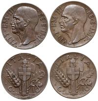 lot 2 x 10 centesimi 1938 R, 1939 R, Rzym, miedź