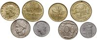 lot 4 monet, Rzym, 20 lirów 1970, 100 lirów 1990