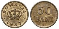50 bani 1947, Bukareszt, mosiądz, KM 72