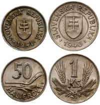 lot 2 monet, Kremnica, 50 halerzy 1941, 1 korona