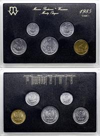 Polska, zestaw rocznikowy monet obiegowych - prooflike, 1985