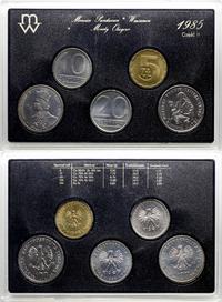 Polska, zestaw rocznikowy monet obiegowych - prooflike, 1985