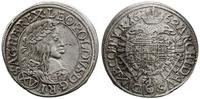 15 krajcarów 1662, Wiedeń, szersza głowa cesarza
