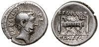 denar 42 pne, Rzym, Aw: Głowa Regulusa w prawo, 