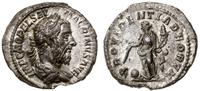 denar  217–218, Rzym, Aw: Głowa cesarza zwrócona