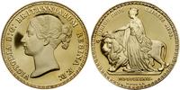 Wielka Brytania, medal z wizerunkiem Wiktorii na podobieństwo złotej 5 funtówki - wybite współcześnie