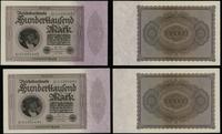 Niemcy, zestaw: 2 x 100.000 marek, 1.02.1923