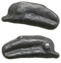 brąz w kształcie delfina VI–V w. pne, brąz, 17.9