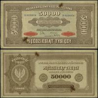 50.000 marek polskich 10.10.1922, seria D, numer