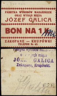 Galicja, bon na 1 koronę / markę, 1919