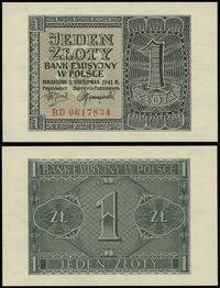 1 złoty 1.08.1941, seria BD, numeracja 0617834, 