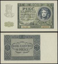 5 złotych 1.08.1941, seria AE, numeracja 0273018