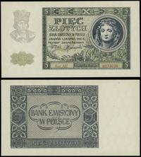 5 złotych 1.08.1941, seria AE, numeracja 0273036
