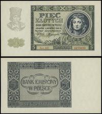 5 złotych 1.08.1941, seria AE, numeracja 0273035