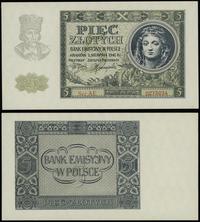 5 złotych 1.08.1941, seria AE, numeracja 0273034