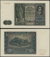 50 złotych 1.08.1941, seria A, numeracja 3872507