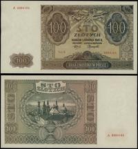 100 złotych 1.08.1941, seria A, numeracja 698416